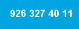 926 327 40 11